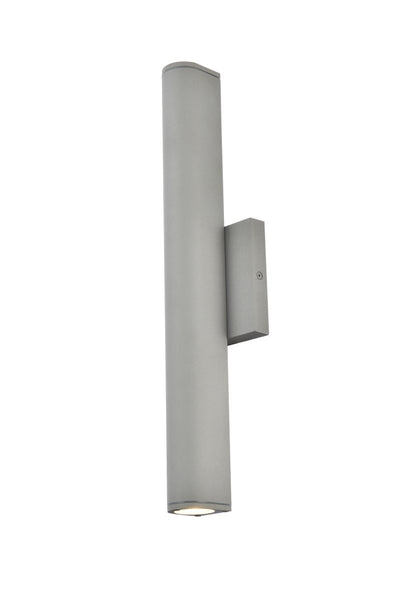 Elegant Lighting - LDOD4008S - LED Outdoor Wall Lamp - Raine - Silver