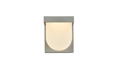 Elegant Lighting - LDOD4009S - LED Outdoor Wall Lamp - Raine - Silver