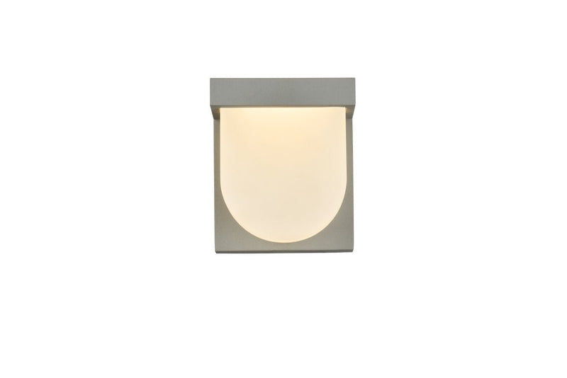 Elegant Lighting - LDOD4009S - LED Outdoor Wall Lamp - Raine - Silver