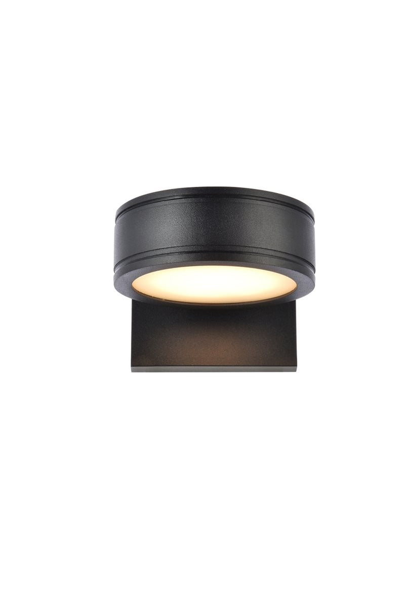 Elegant Lighting - LDOD4018BK - LED Outdoor Wall Lamp - Raine - Black