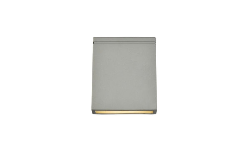 Elegant Lighting - LDOD4023S - LED Outdoor Wall Lamp - Raine - Silver