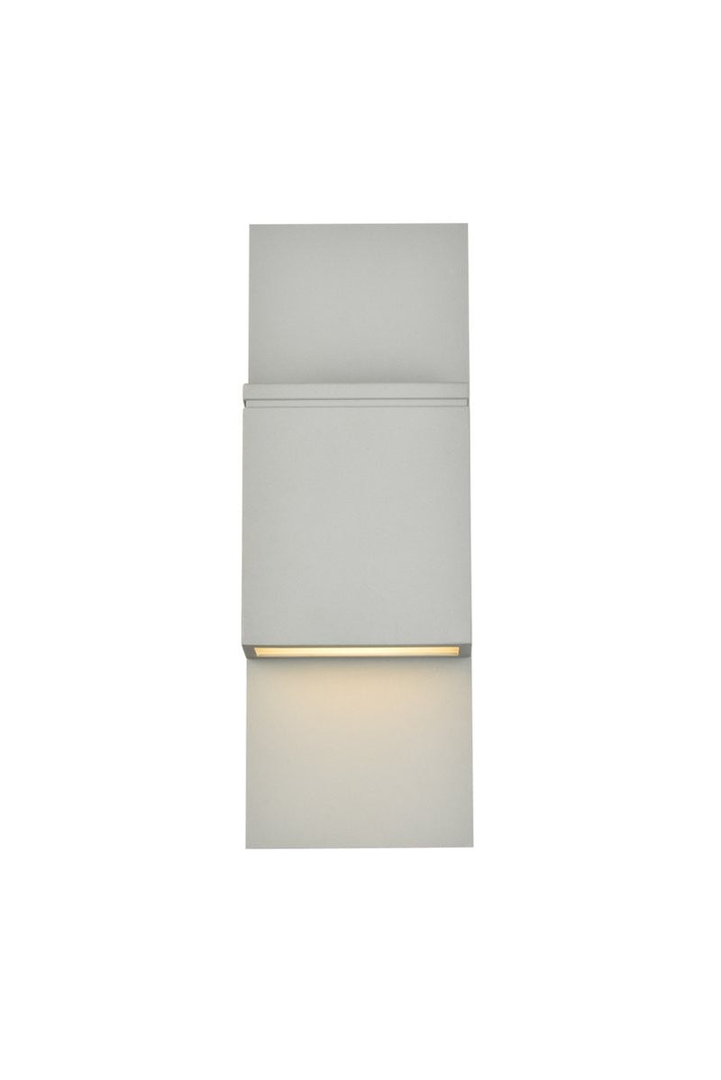 Elegant Lighting - LDOD4024S - LED Outdoor Wall Lamp - Raine - Silver