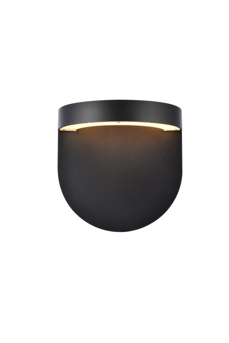 Elegant Lighting - LDOD4031BK - LED Outdoor Wall Lamp - Raine - Black