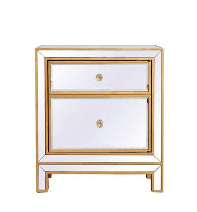 Elegant Lighting - MF72016G - Nightstand - Reflexion - Antique Gold