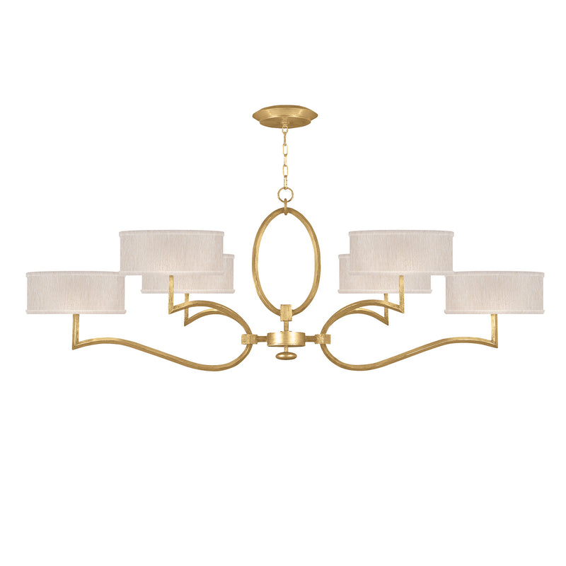 Fine Art - 780040-SF33 - Six Light Chandelier - Allegretto - Gold Leaf