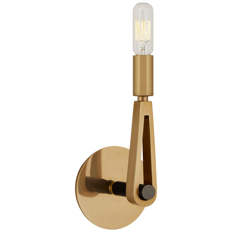 Visual Comfort Signature - TOB 2510HAB/BZ - One Light Wall Sconce - Alpha - Hand-Rubbed Antique Brass and Bronze