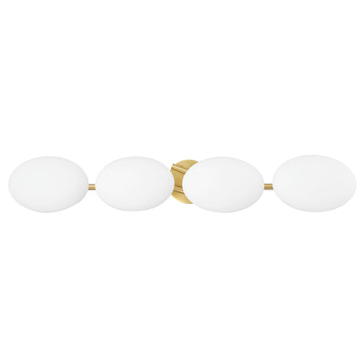 Hudson Valley - 5534-AGB - Four Light Bath Bracket - Wagner - Aged Brass