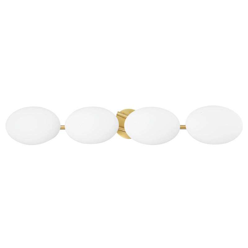 Hudson Valley - 5534-AGB - Four Light Bath Bracket - Wagner - Aged Brass