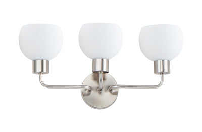 Maxim - 11273SWSN - Three Light Bath Vanity - Coraline - Satin Nickel