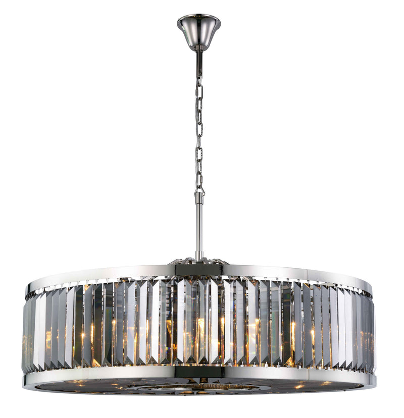 Elegant Lighting - 1233G43PN-SS/RC - Ten Light Chandelier - Chelsea - Polished Nickel