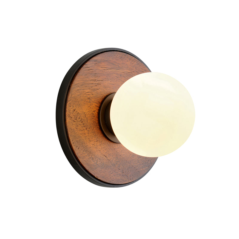 Troy Lighting - B7641-SBK - LED Wall Sconce - Cadet - Black And Natural Acacia