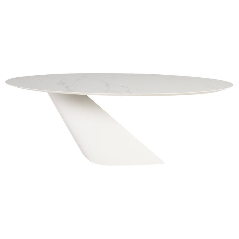 Nuevo - HGNE282 - Dining Table - Oblo - White