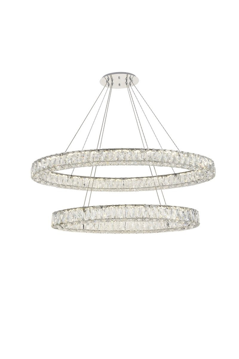 Elegant Lighting - 3503D40C - LED Chandelier - Monroe - Chrome