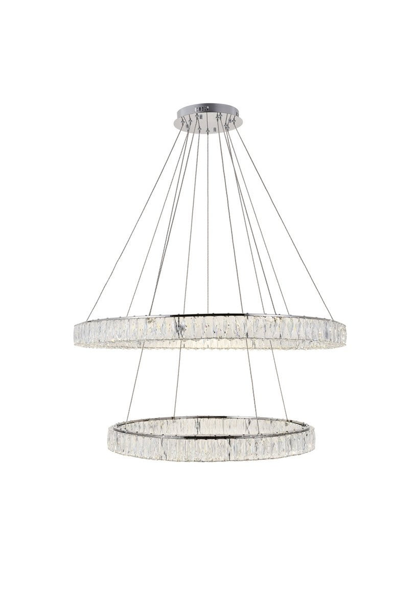 Elegant Lighting - 3503D42C - LED Chandelier - Monroe - Chrome