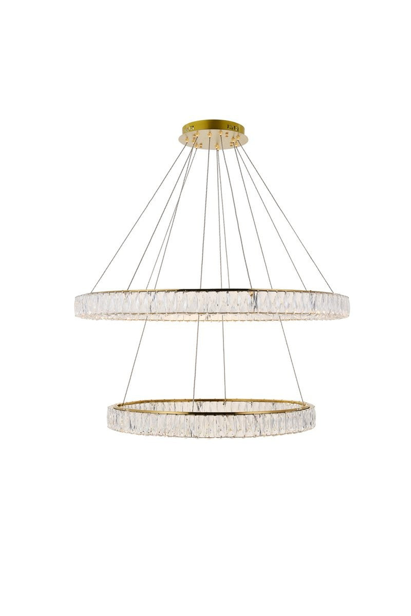 Elegant Lighting - 3503D42G - LED Chandelier - Monroe - Gold