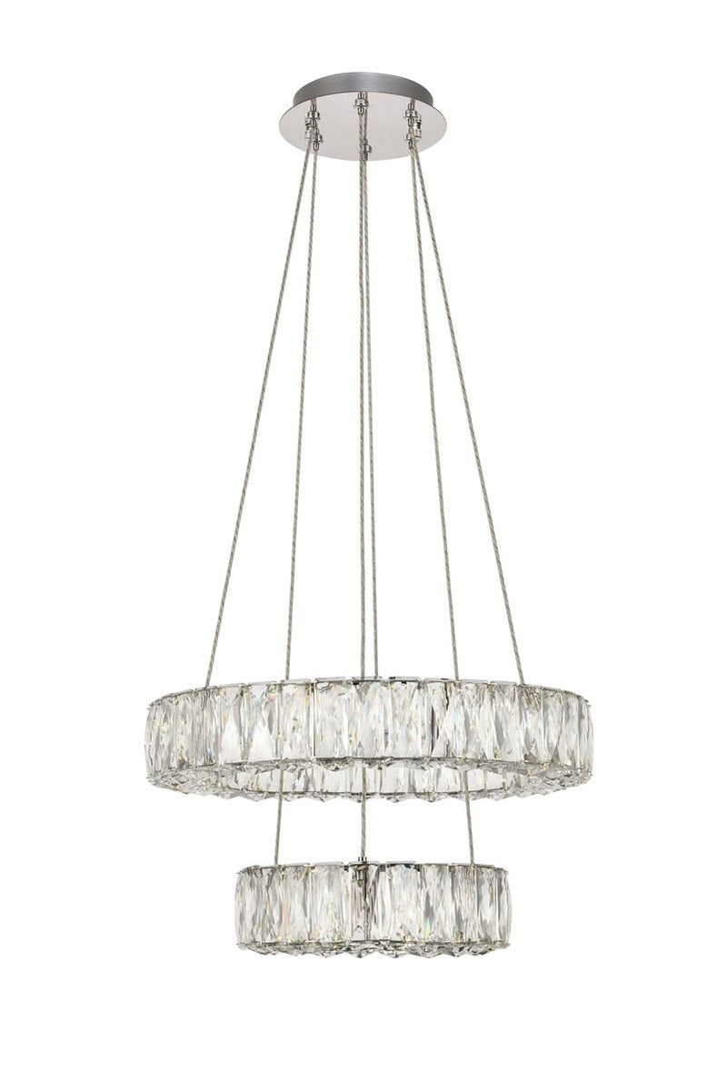 Elegant Lighting - 3503G18C - LED Chandelier - Monroe - Chrome