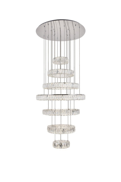 Elegant Lighting - 3503G34C - LED Chandelier - Monroe - Chrome