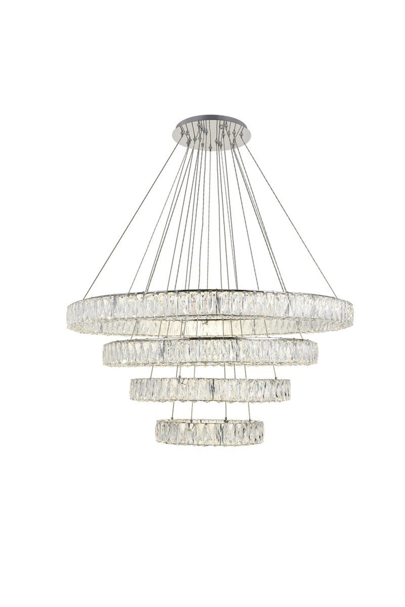 Elegant Lighting - 3503G41C - LED Chandelier - Monroe - Chrome