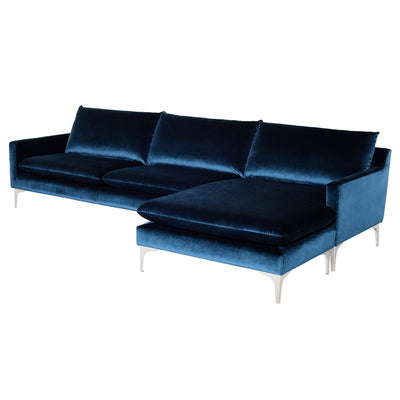 Nuevo - HGSC375 - Sectional - Anders - Midnight Blue