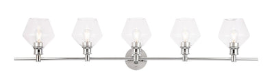 Elegant Lighting - LD2324C - Five Light Wall Sconce - Gene - Chrome And Clear Glass