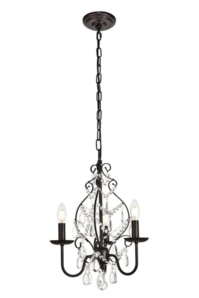 Elegant Lighting - LD5003D15ORB - Three Light Pendant - BLAISE - Oil Rubbed Bronze