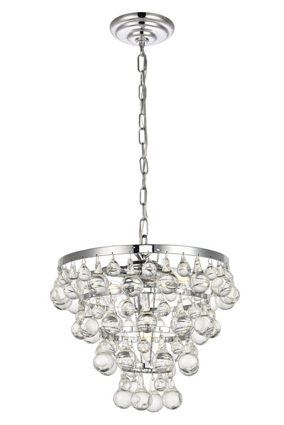 Elegant Lighting - LD5016D13C - Three Light Pendant - Kora - Chrome