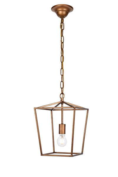 Elegant Lighting - LD6008D9G - One Light Pendant - Maddox - Vintage Gold