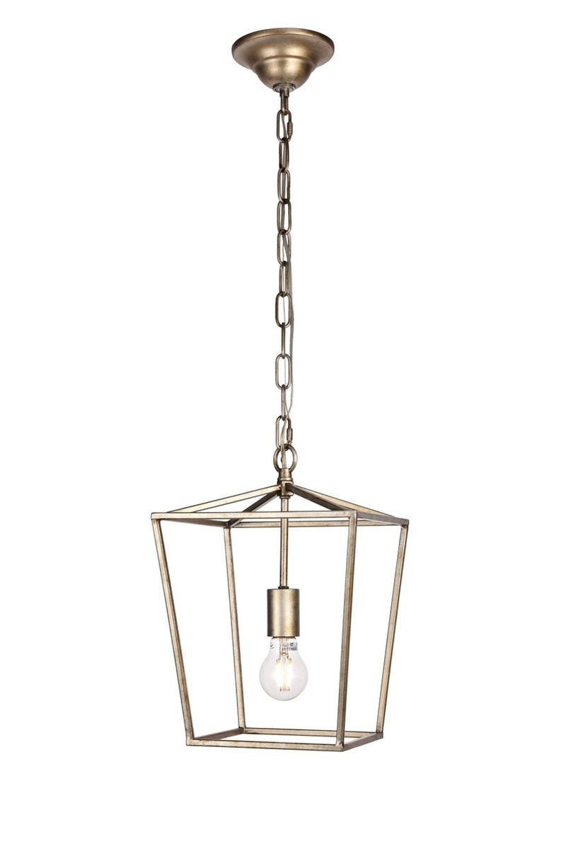 Elegant Lighting - LD6008D9S - One Light Pendant - Maddox - Vintage Silver