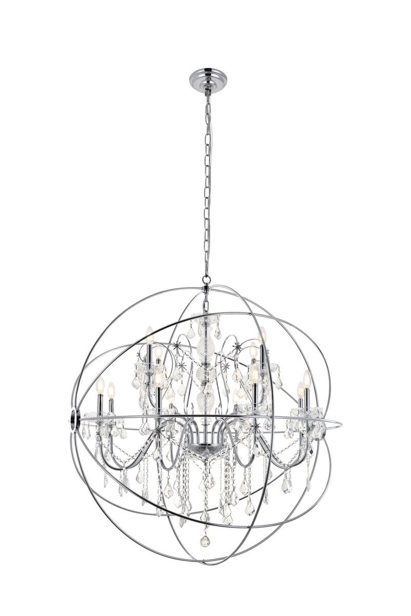 Elegant Lighting - LD8801D43C - 12 Light Pendant - Cordelia - Chrome