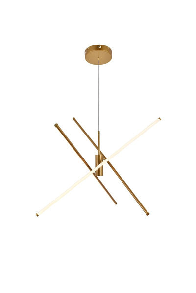 Elegant Lighting - LD9001D42BR - LED Pendant - Sonya - Gold