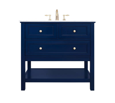 Elegant Lighting - VF27036BL - Bathroom Vanity Set - Metropolis - Blue