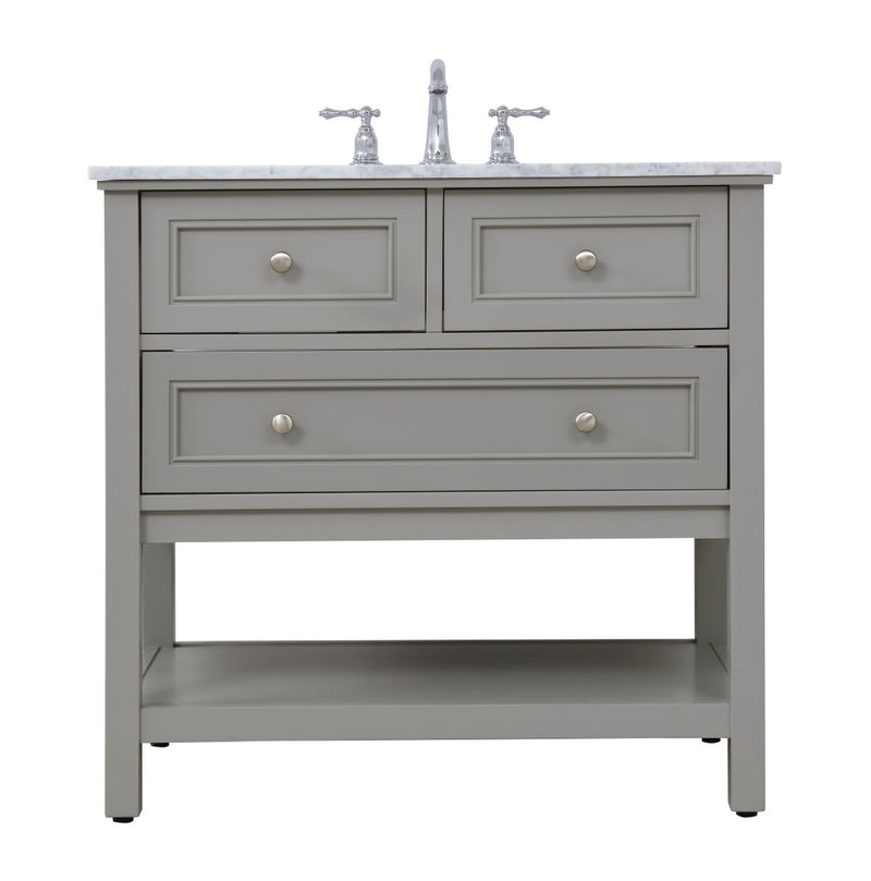 Elegant Lighting - VF27036GR - Single Bathroom Vanity Set - Metropolis - Grey