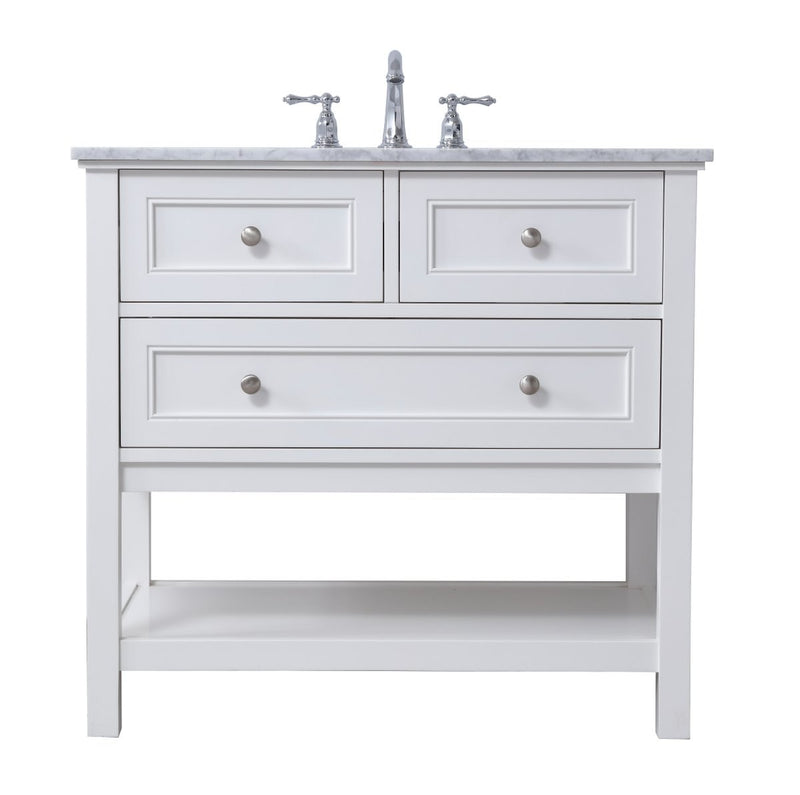 Elegant Lighting - VF27036WH - Single Bathroom Vanity Set - Metropolis - White