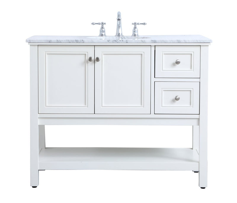 Elegant Lighting - VF27042WH - Single Bathroom Vanity Set - Metropolis - White