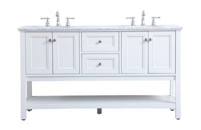 Elegant Lighting - VF27060WH - Double Sink Bathroom Vanity Set - Metropolis - White