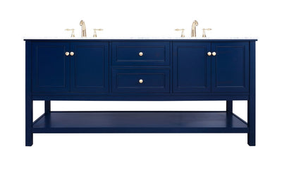 Elegant Lighting - VF27072DBL - Bathroom Vanity Set - Metropolis - Blue