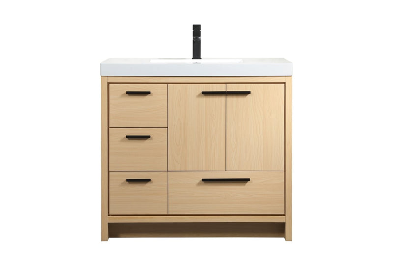 Elegant Lighting - VF46036MMP - Bathroom Vanity Set - Wyatt - Maple