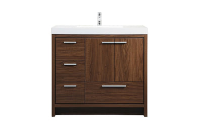 Elegant Lighting - VF46036MWT - Bathroom Vanity Set - Wyatt - Walnut