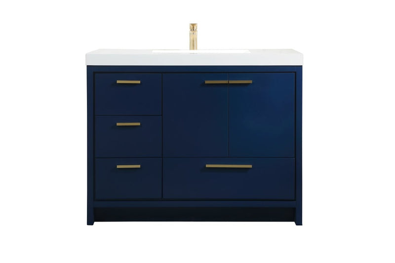 Elegant Lighting - VF46042MBL - Bathroom Vanity Set - Wyatt - Blue