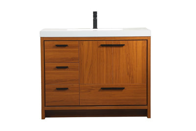 Elegant Lighting - VF46042MTK - Bathroom Vanity Set - Wyatt - Teak