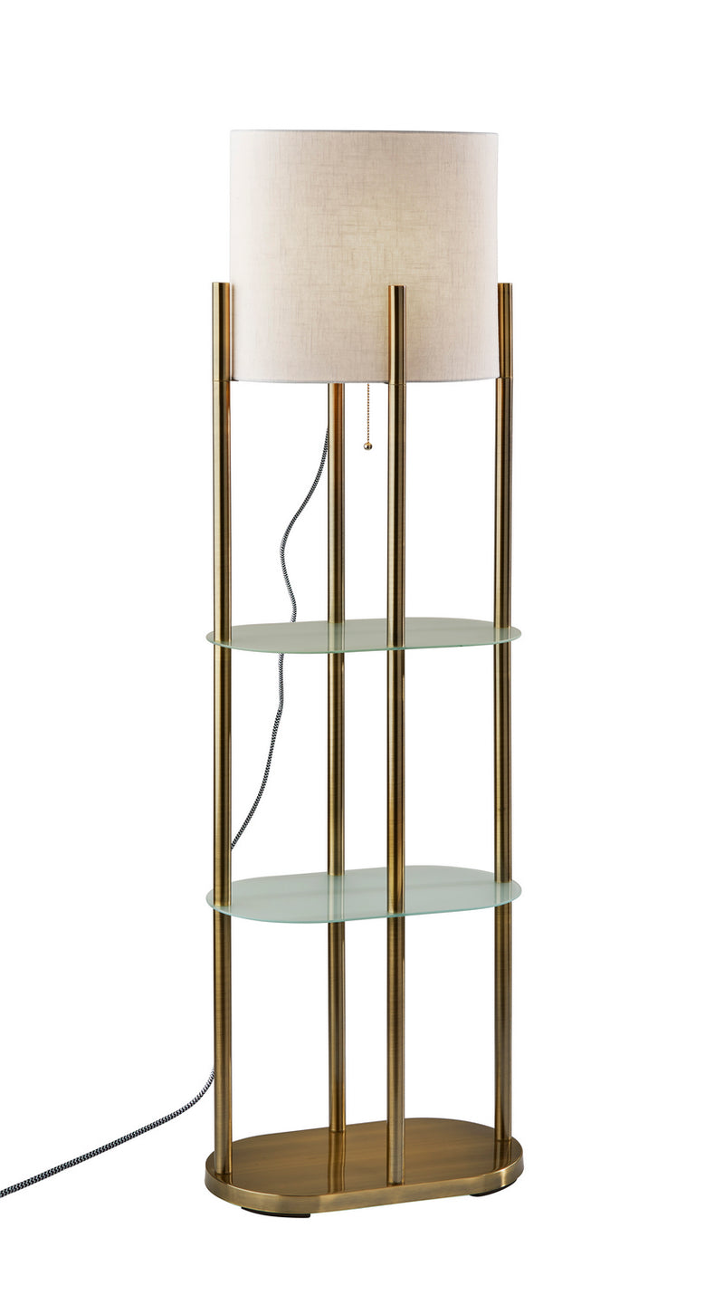 Adesso Home - 1518-21 - Floor Lamp - Norman - Antique Brass