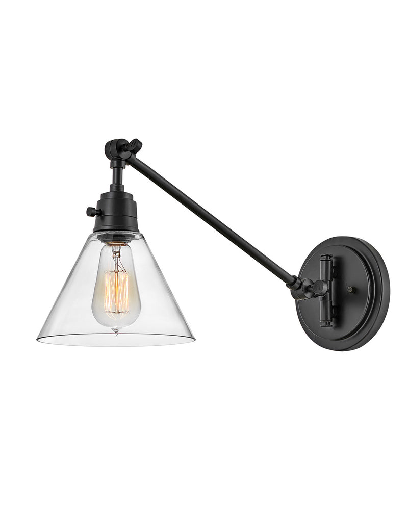 Hinkley - 3690BK-CL - LED Wall Sconce - Arti - Black with Clear glass