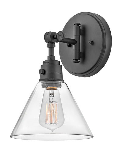 Hinkley - 3691BK-CL - LED Wall Sconce - Arti - Black with Clear glass