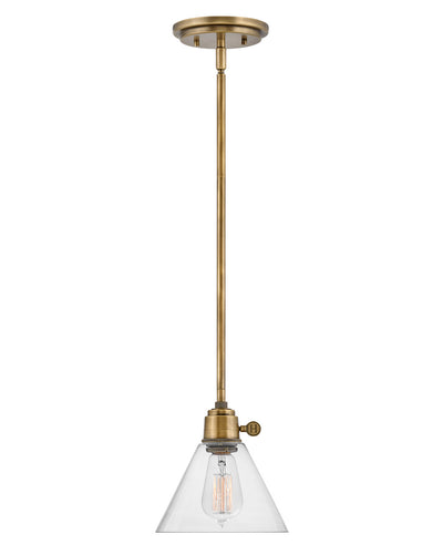 Hinkley - 3697HB-CL - LED Pendant - Arti - Heritage Brass with Clear glass