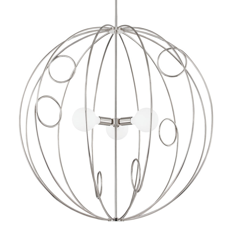 Mitzi - H485701L-PN - Three Light Pendant - Alanis - Polished Nickel