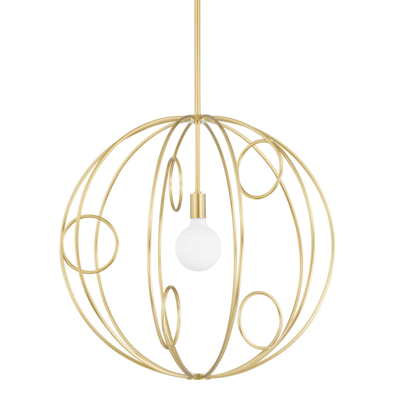 Mitzi - H485701M-AGB - One Light Pendant - Alanis - Aged Brass