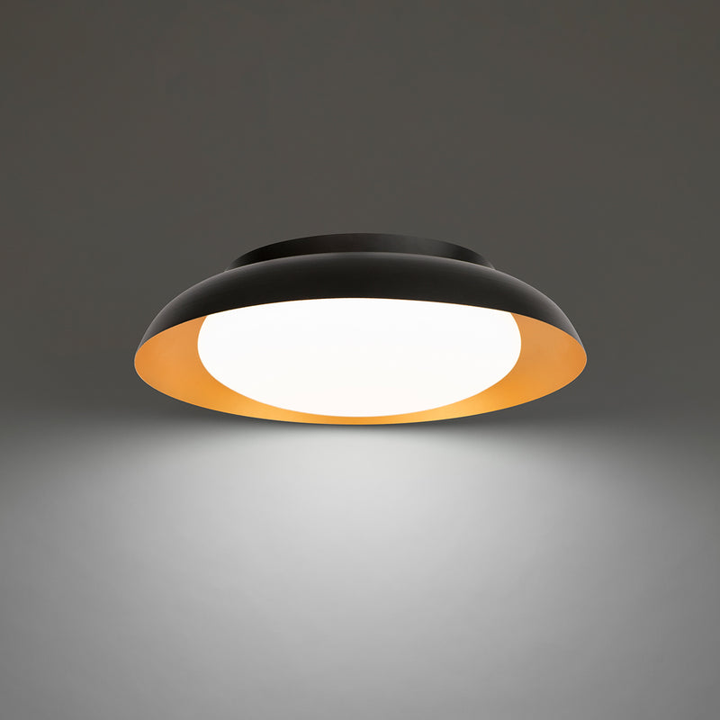 W.A.C. Lighting - FM-49118-BK/GO - LED Flush Mount - Taurus - Black/Gold