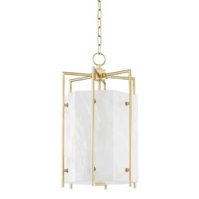 Hudson Valley - 7014-AGB - LED Pendant - Flatbush - Aged Brass