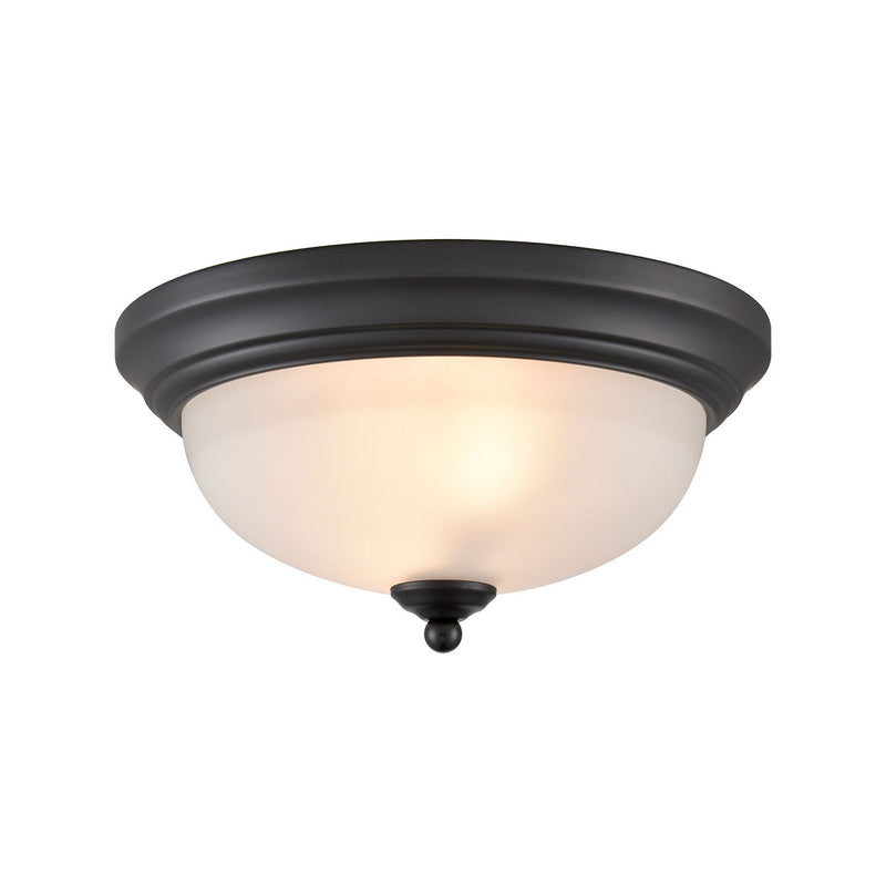 ELK Home - 7002FM/60 - Two Light Flush Mount - Basics - Black