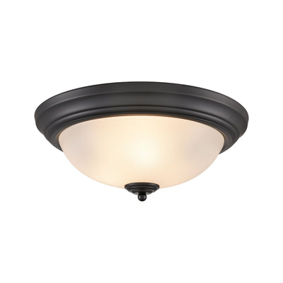 ELK Home - 7013FM/60 - Three Light Flush Mount - Basics - Black